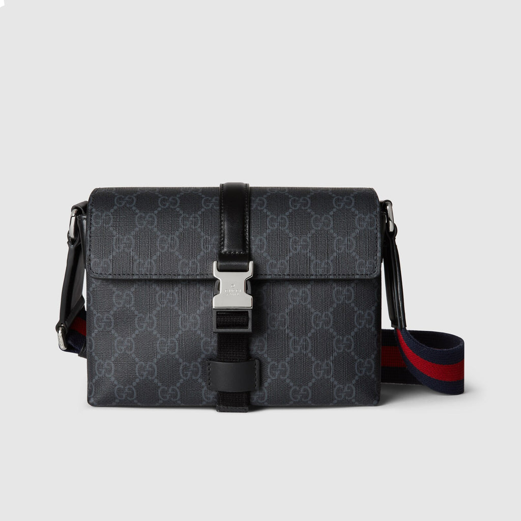 Gucci Men's Adjustable Shoulder Strap Solid Color Letter Print Buckle Closure Single Shoulder Crossbody Bag Bags #77194