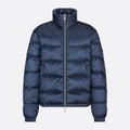 Dior Men's Winter Solid Color Logo Full Print Zipper Collar Down Long Sleeve Puffer Down Jacket #73421