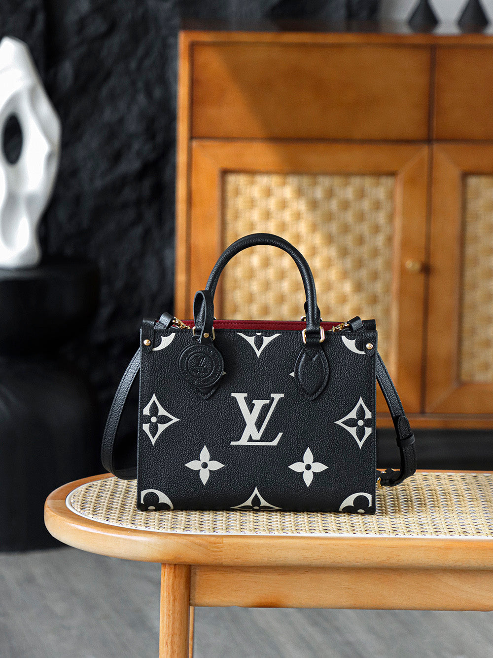 Louis Vuitton OnTheGo PM Bicolor Monogram Empreinte Leather Women's Handbags #333041
