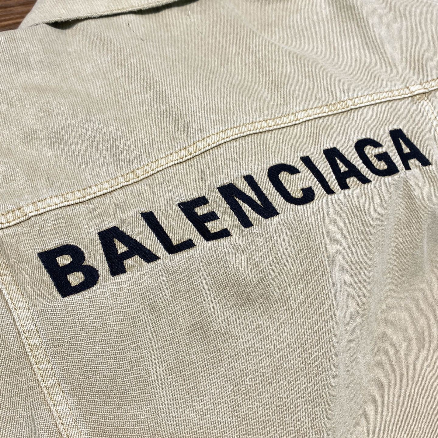 Balenciaga Embroidered Denim Jacket #333927