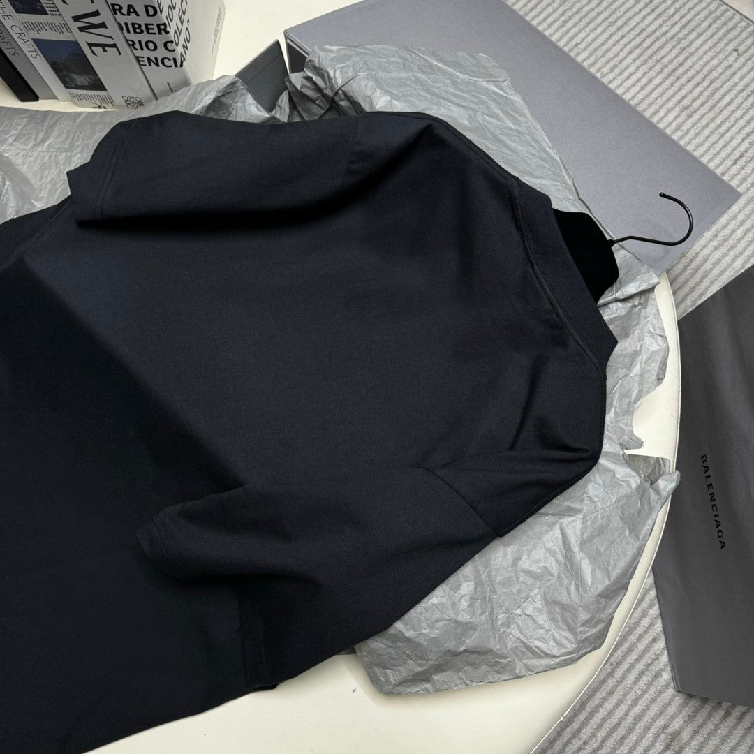 Balenciaga Men's Summer Solid Color Letter Logo Print Round Neck Regular Fit Short Sleeve T-Shirt #74219
