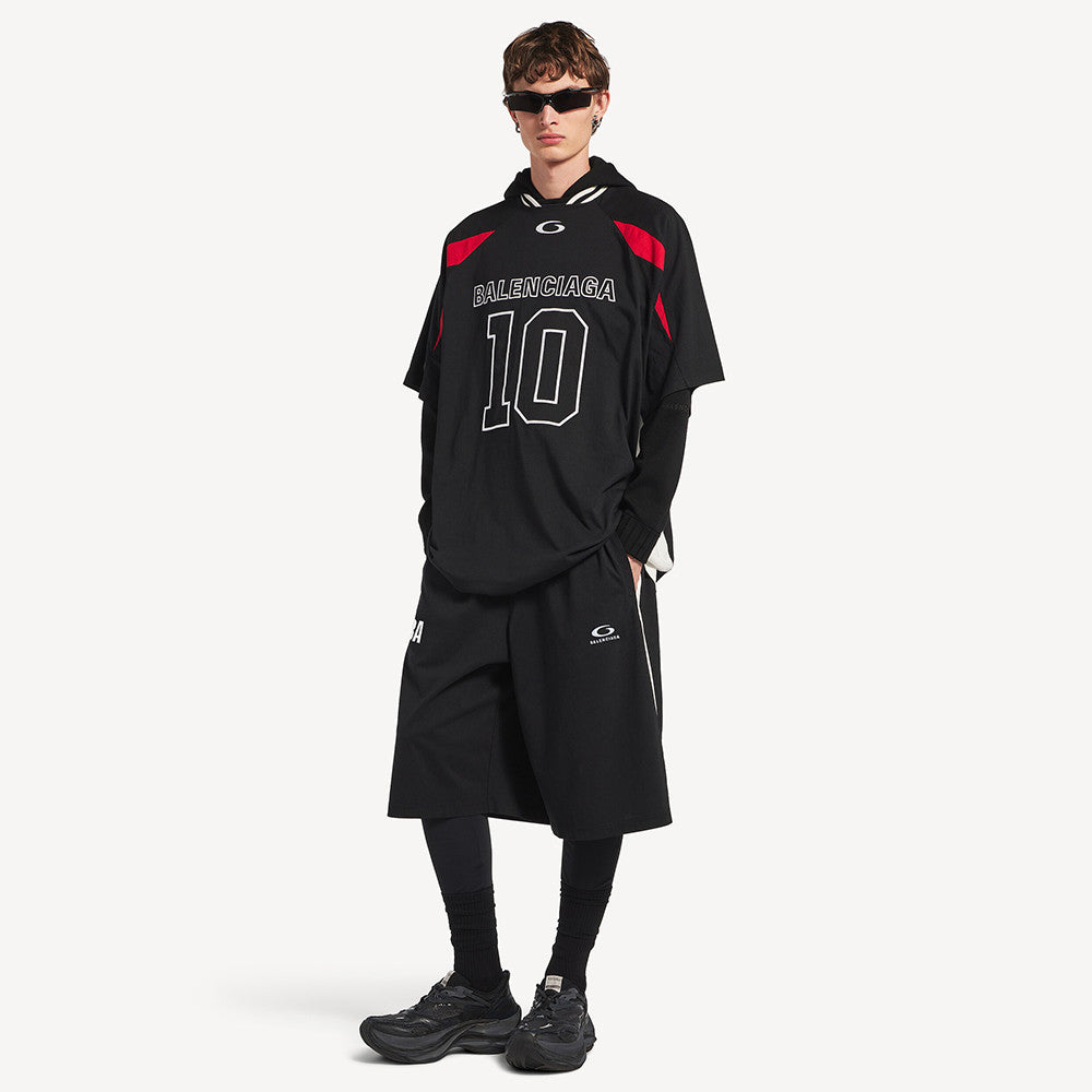 Balenciaga Men's Balenciaga Nba Collaboration Tracksuit Shorts in Black White#377154