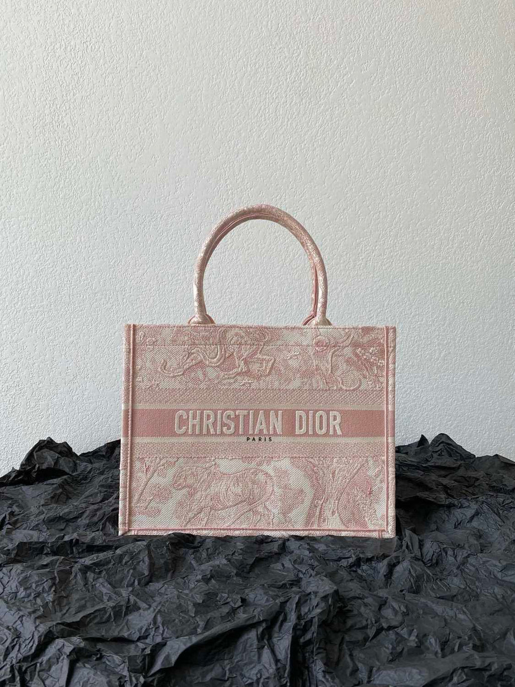 Dior Book Tote Women's Pattern Printed Embroidered Letter Printed Tweed Canvas Tote Bag Bags (please Contact Customer Service For Colour Selection Before Purchase) #76615