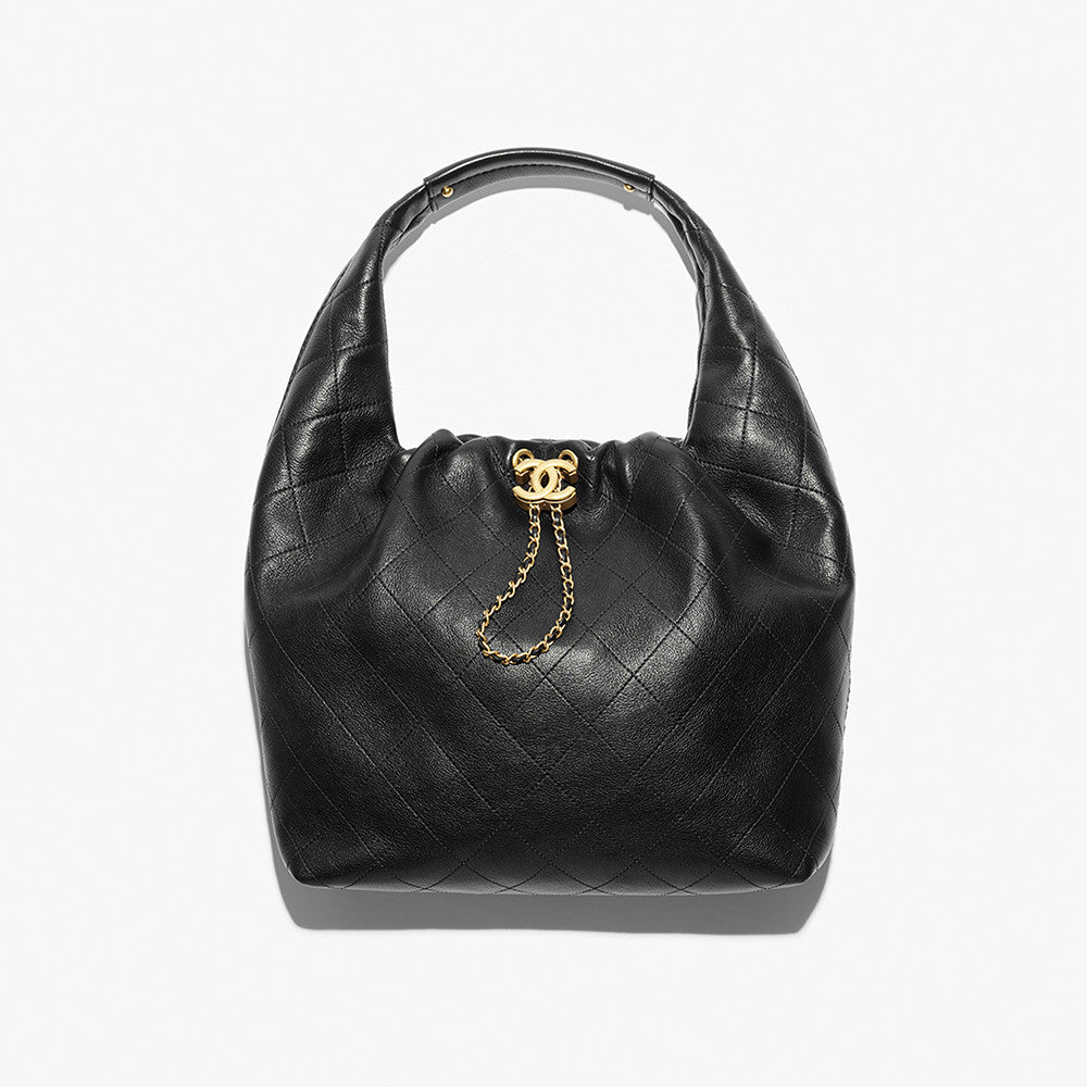 Chanel 26 Women's Large Hippie Bag Calfskin And Gold-tone Metal Bobo Haas Calfskin #332931