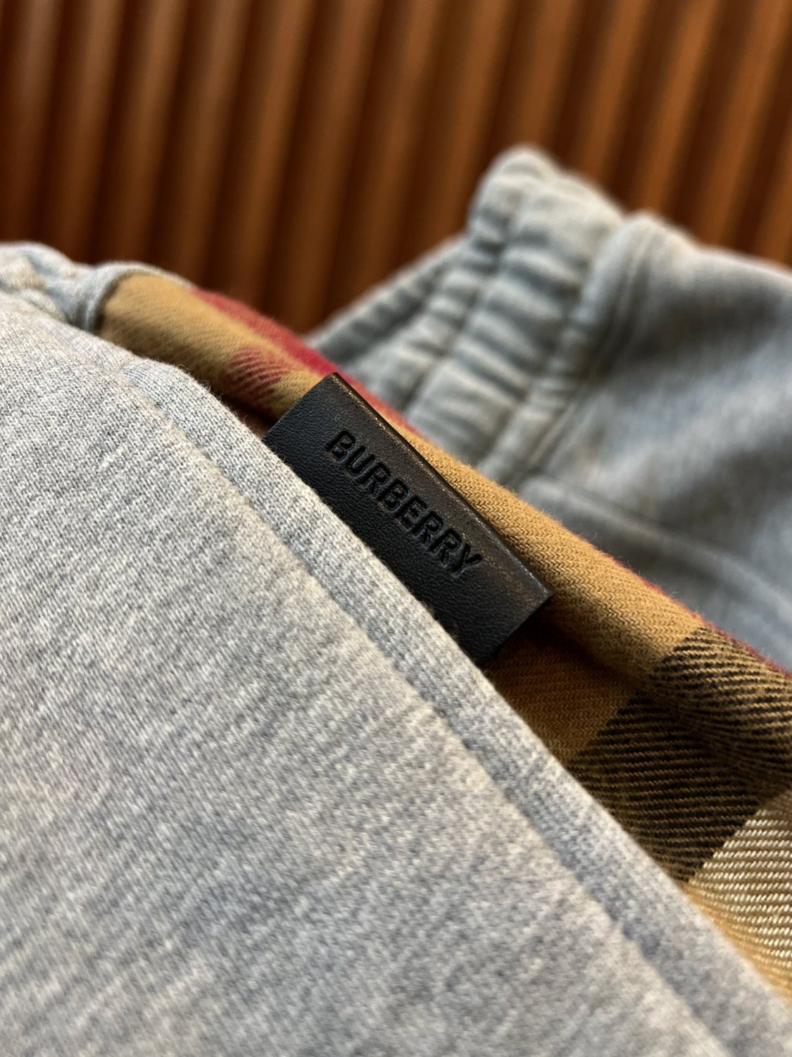Burberry Men's Spring & Fall Side Check Crop Cotton Drawstring Knit Sweatpants Pants #72529