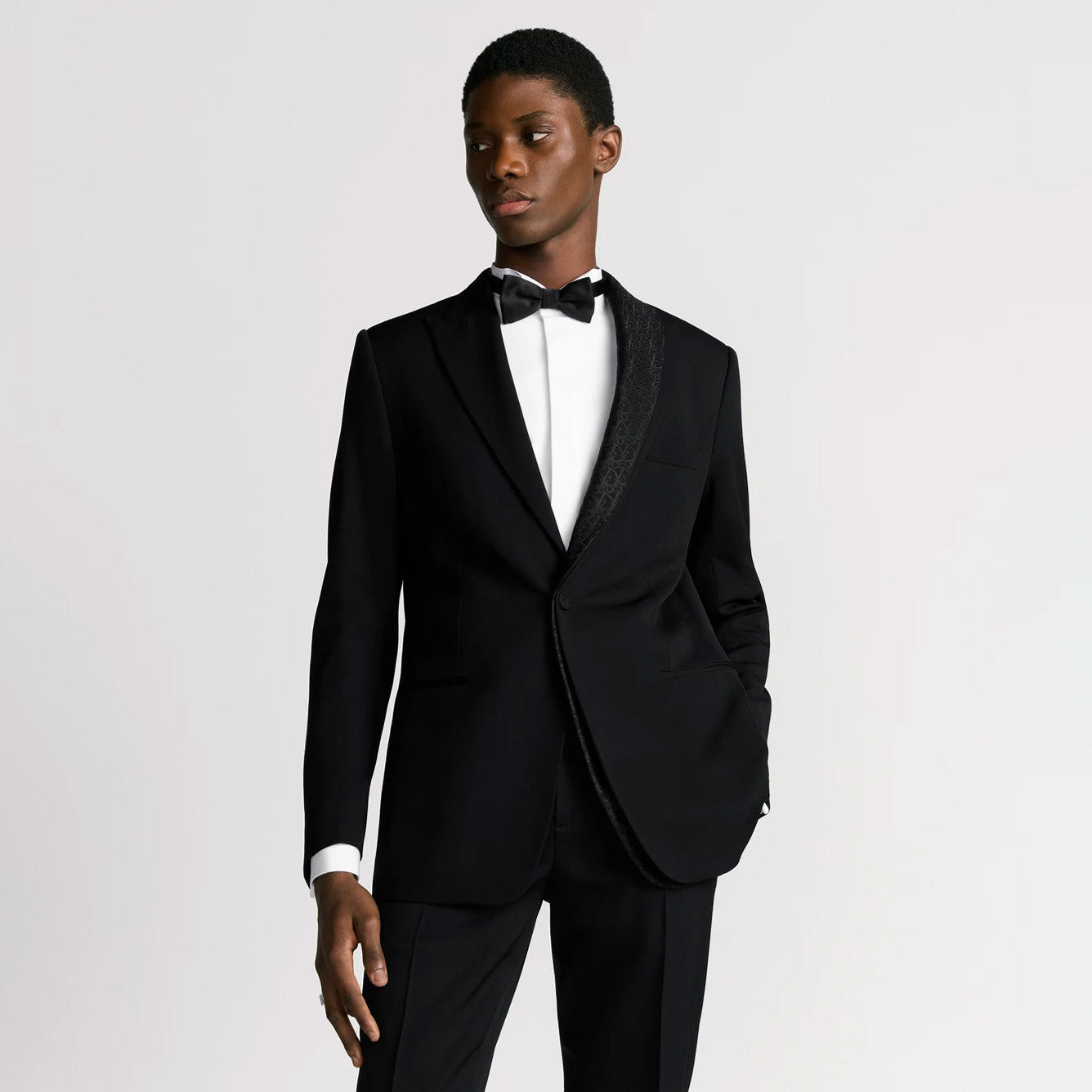 Dior Men's Autumn/Winter Solid Color Classic Lapel Single-Breasted Wool Twill Fabric Twill Print Casual Long Pants Blazer Jacket Suit Set #78244