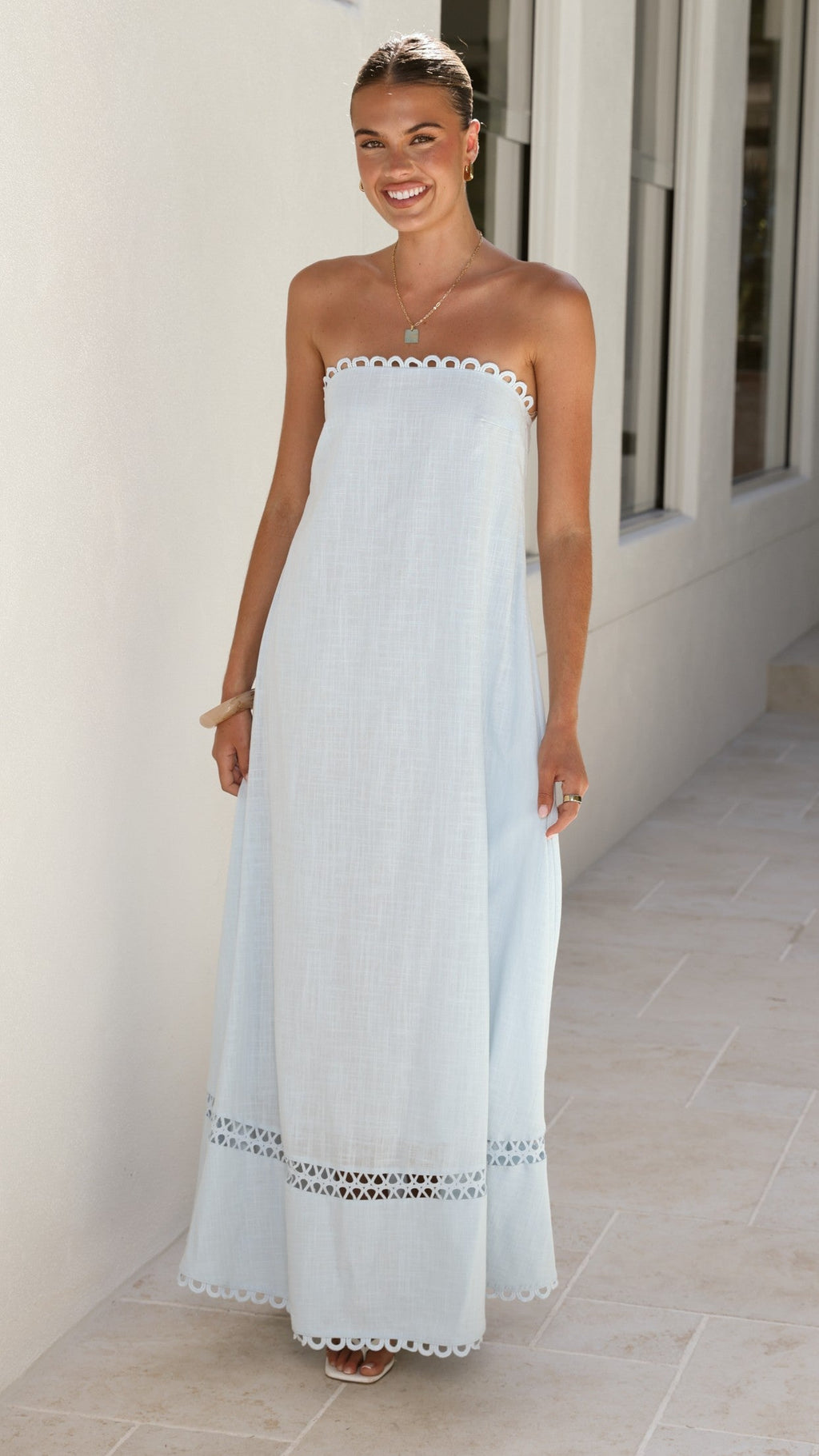 Sandra Maxi Dress - Sky Blue