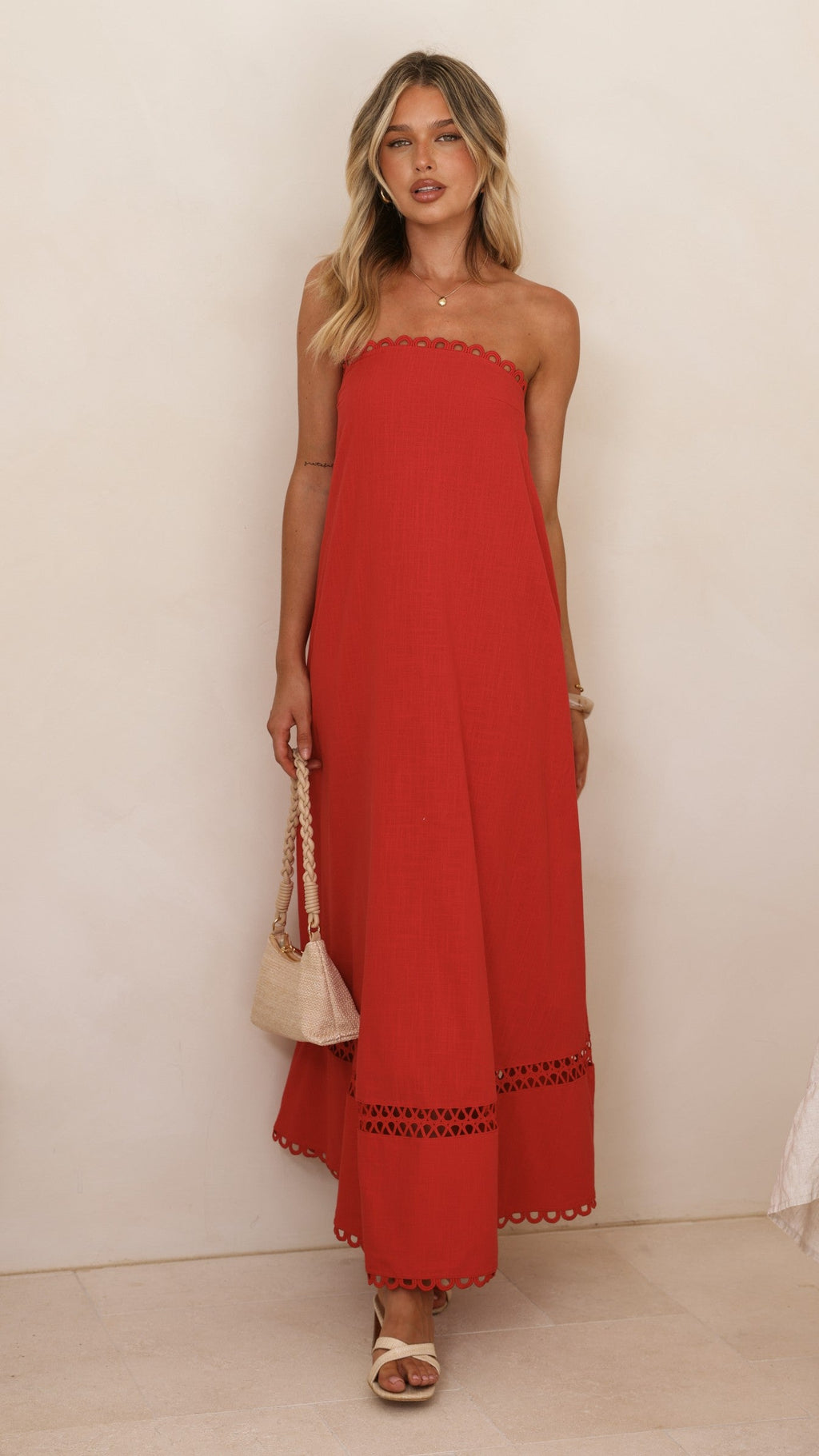 Sandra Maxi Dress - Red