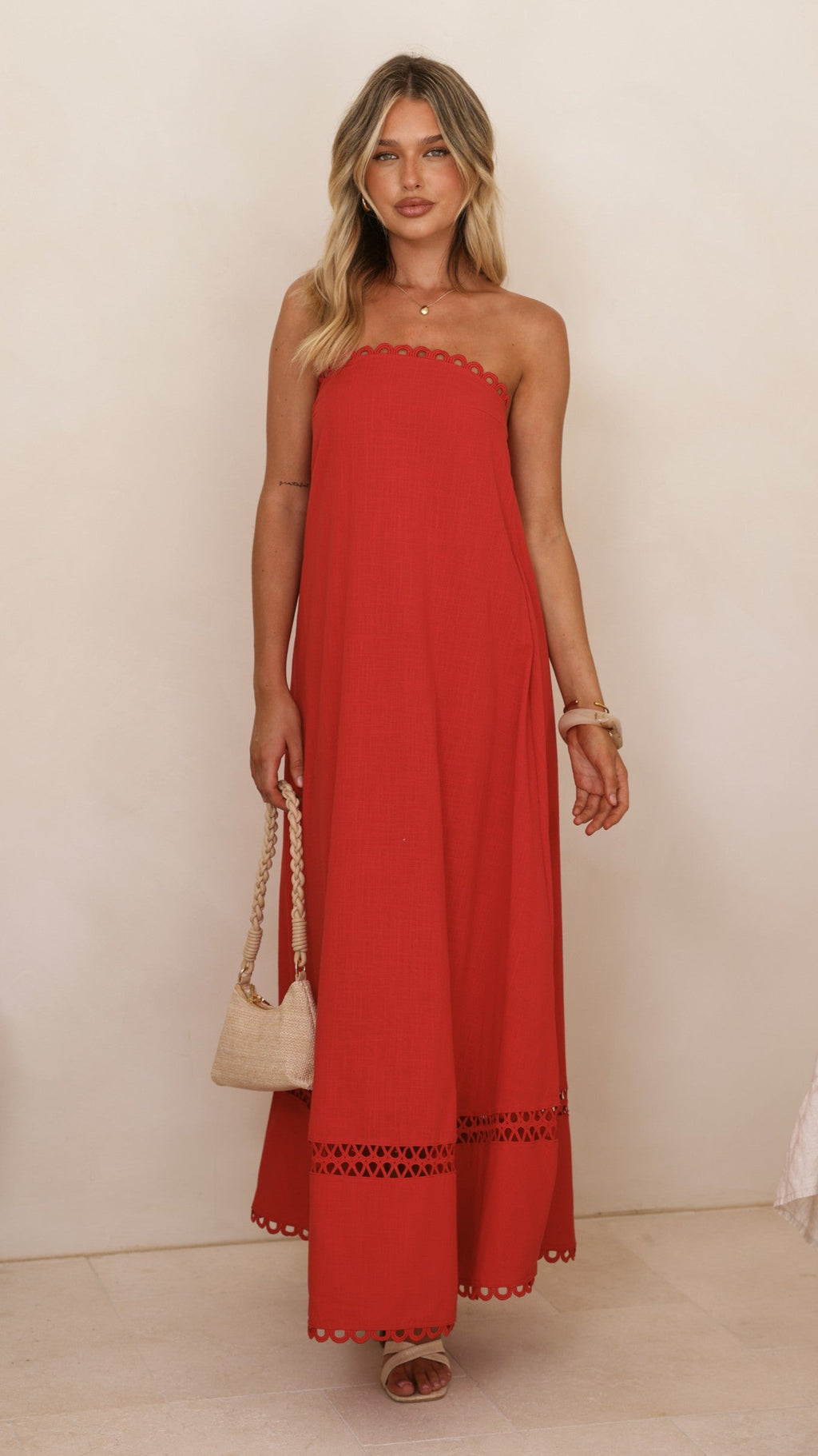 Sandra Maxi Dress - Red