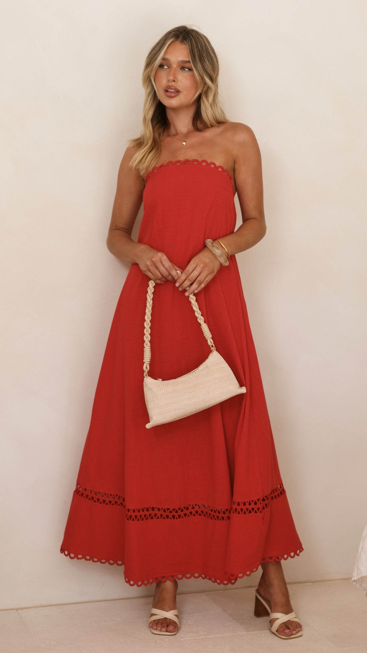 Sandra Maxi Dress - Red