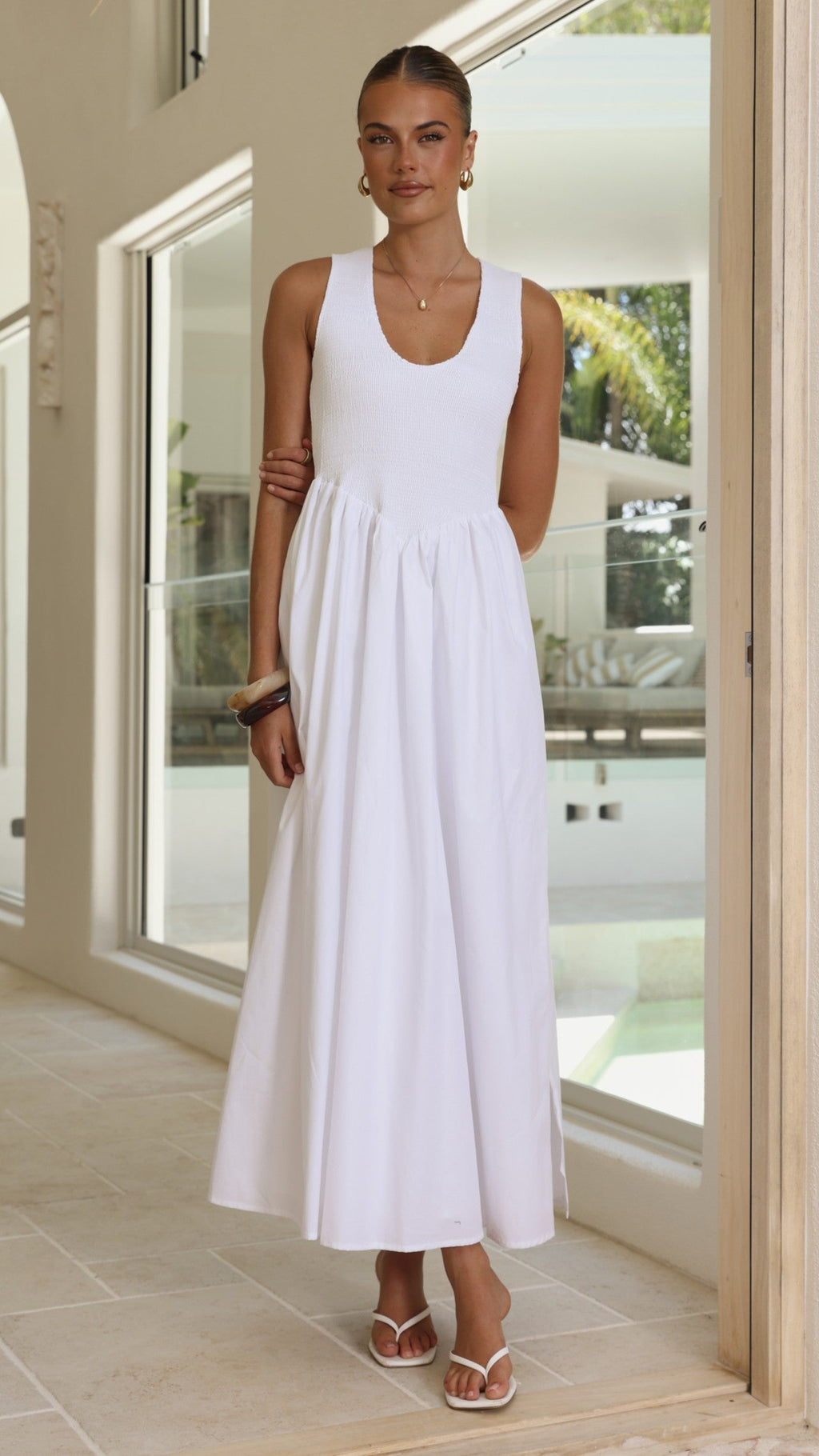Amira Maxi Dress - White
