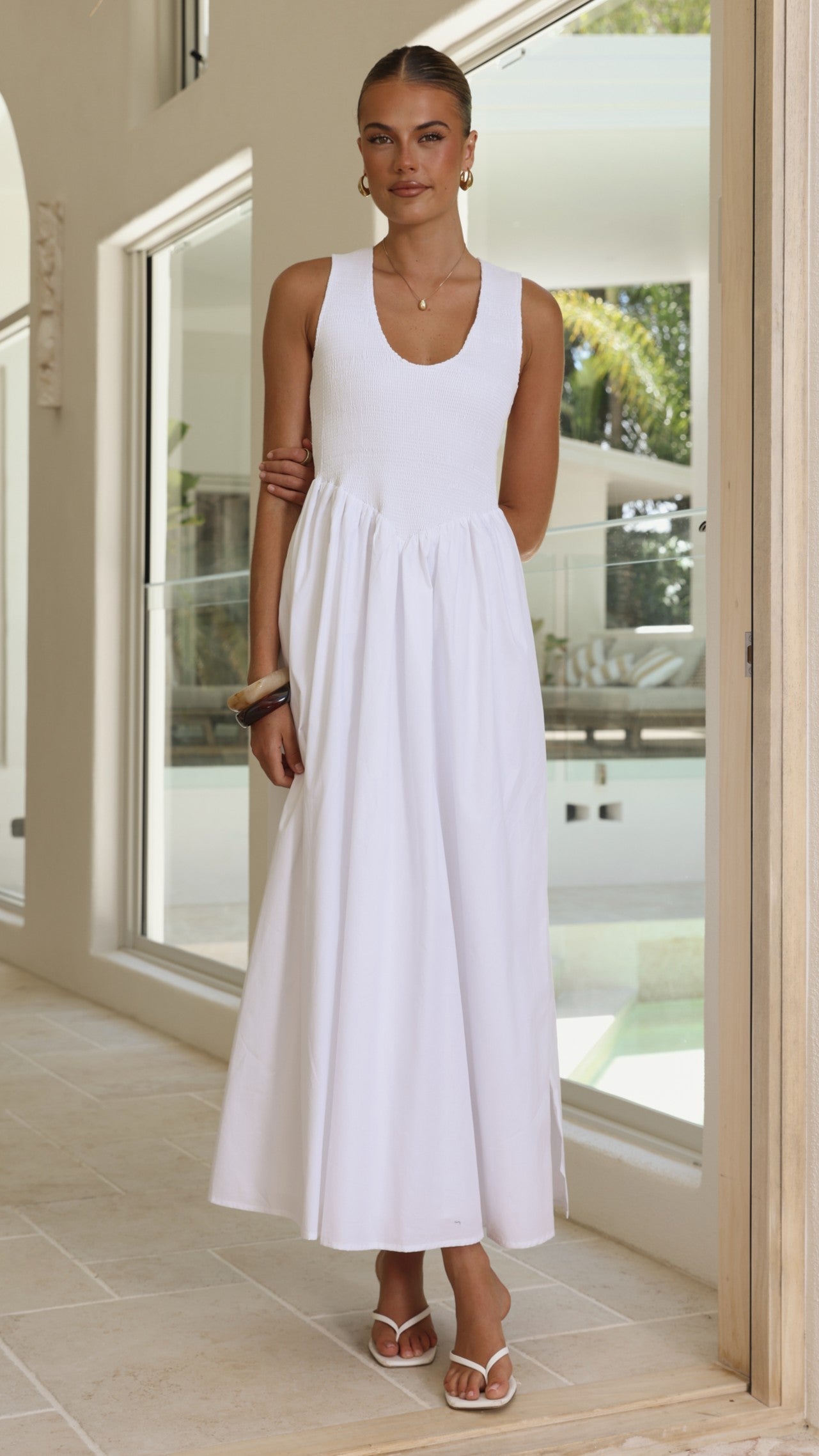 Amira Maxi Dress - White
