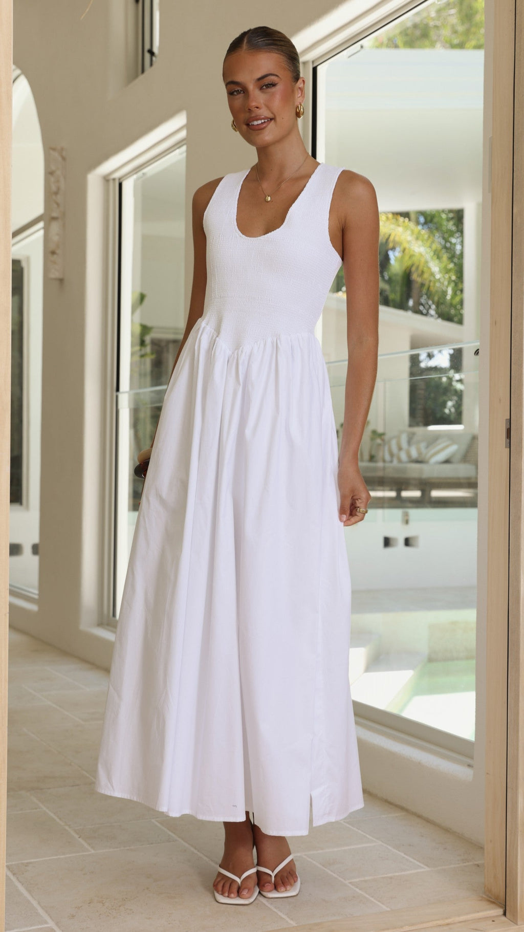 Amira Maxi Dress - White