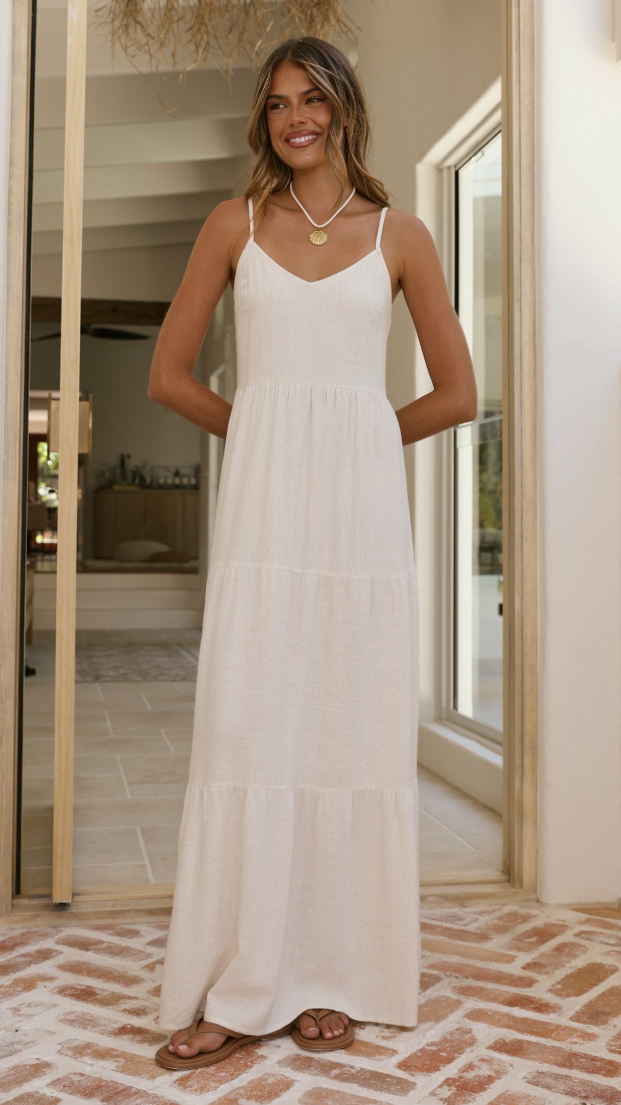 Shelley Maxi Dress - Natural