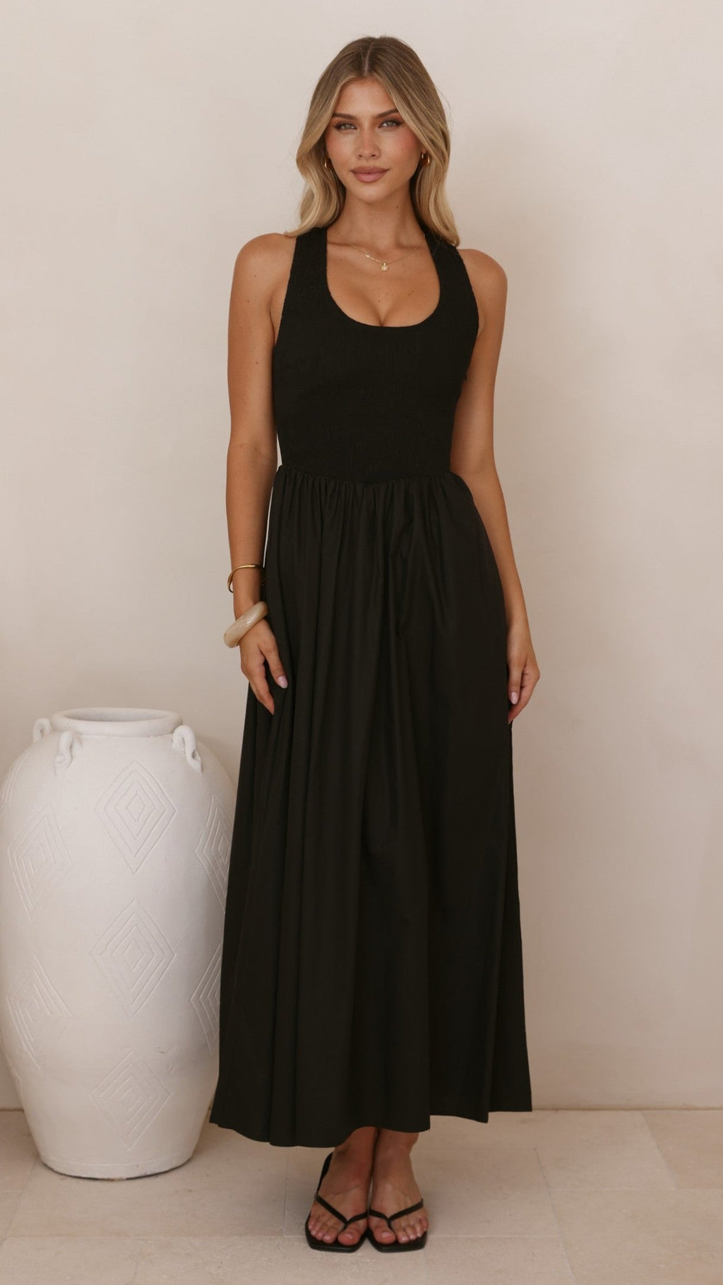 Maia Maxi Dress - Black