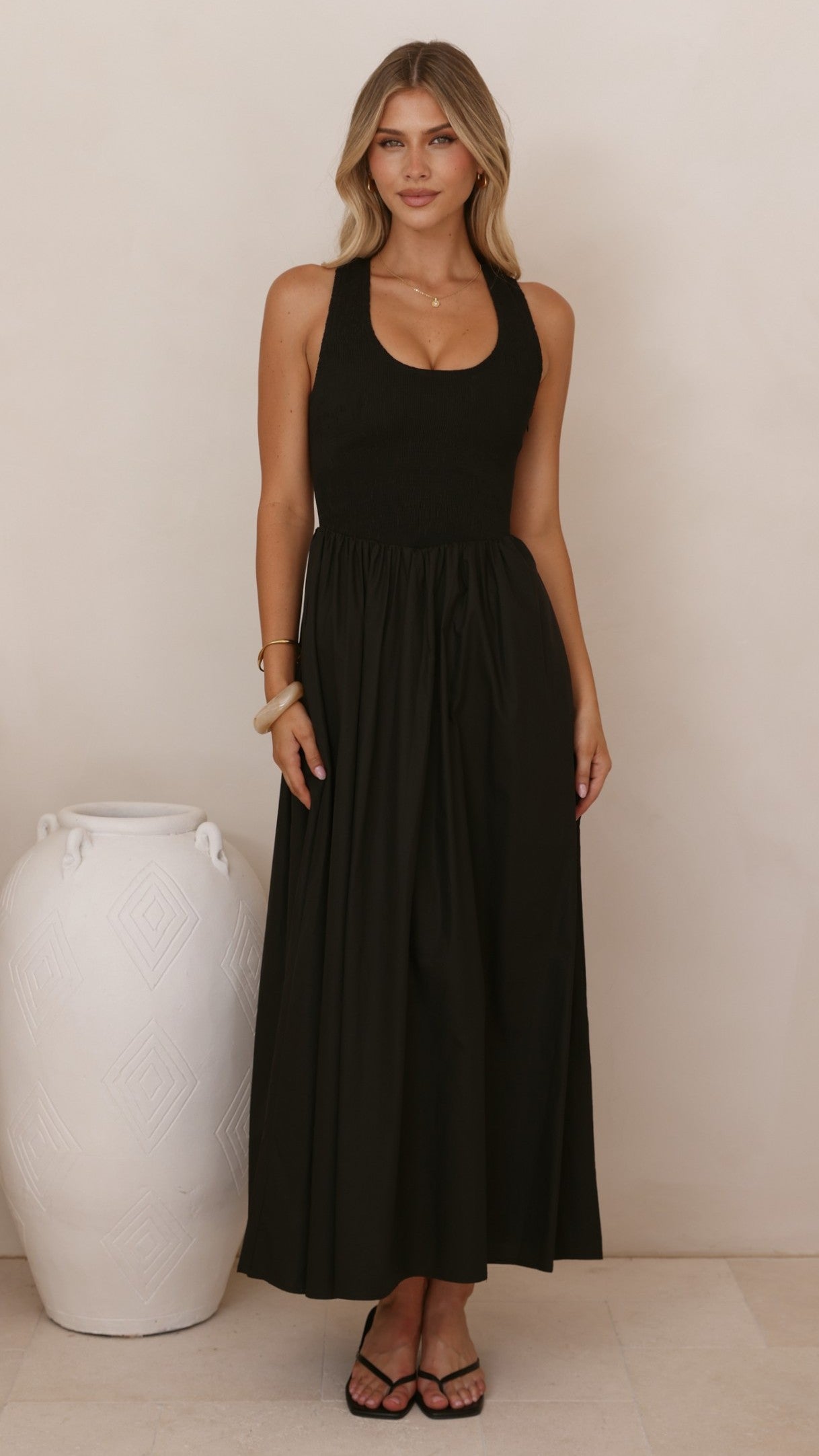 Maia Maxi Dress - Black