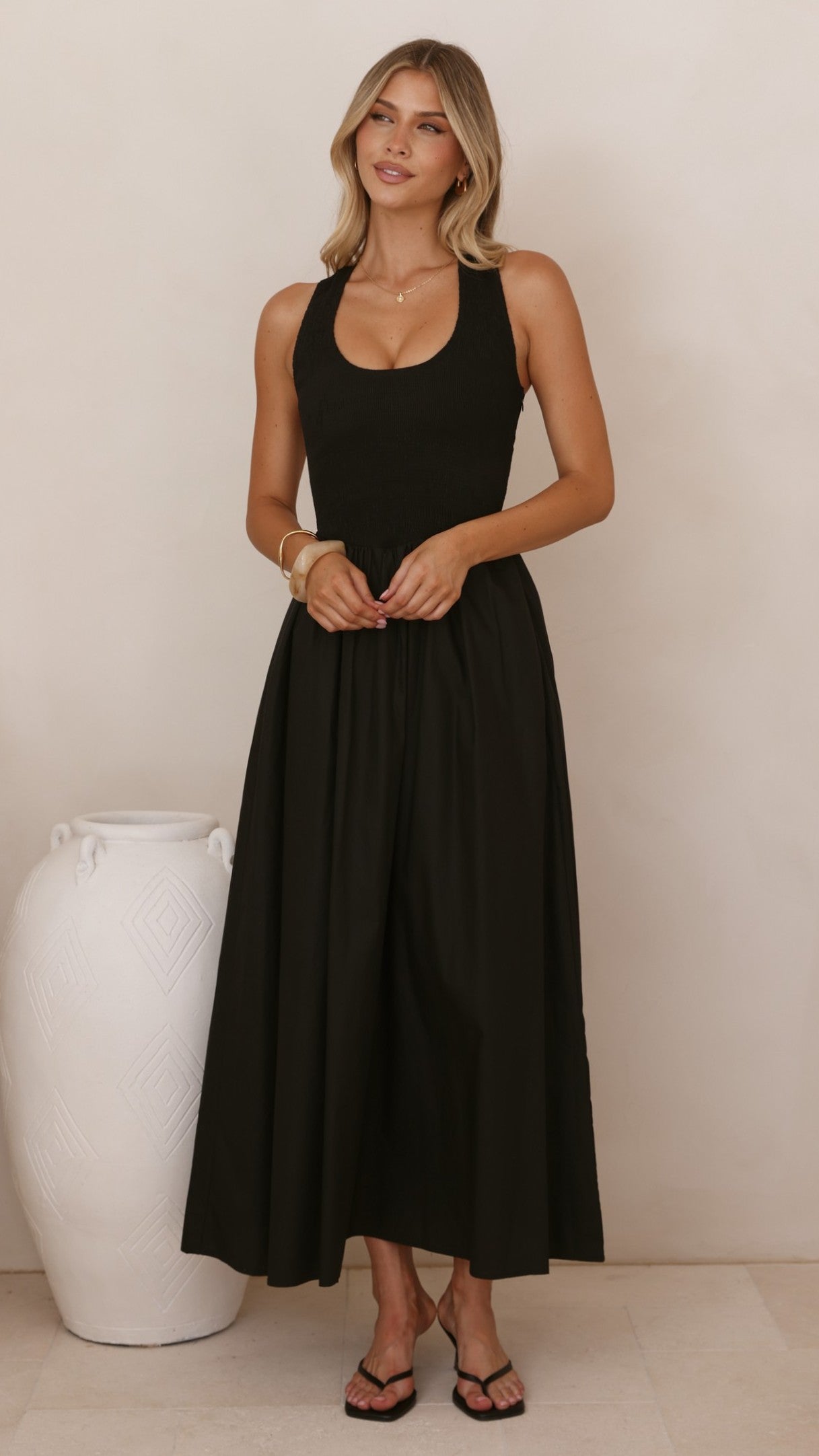 Maia Maxi Dress - Black