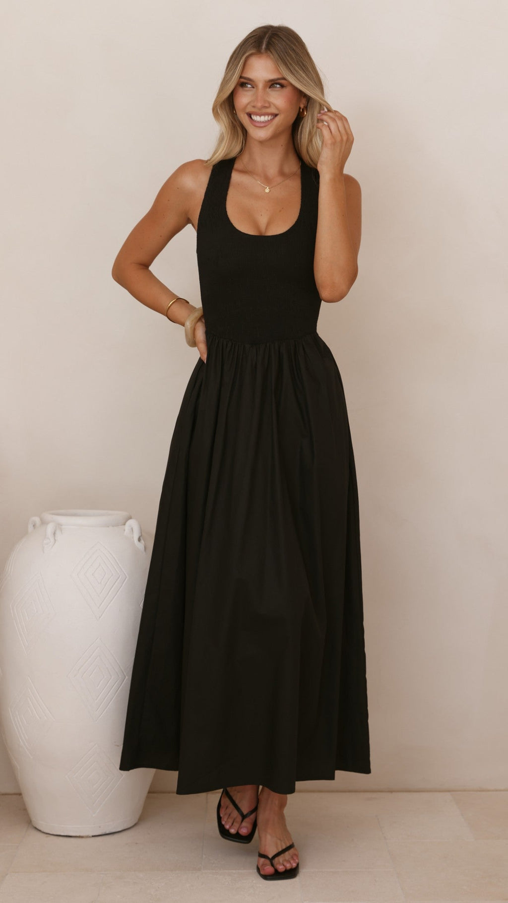Maia Maxi Dress - Black