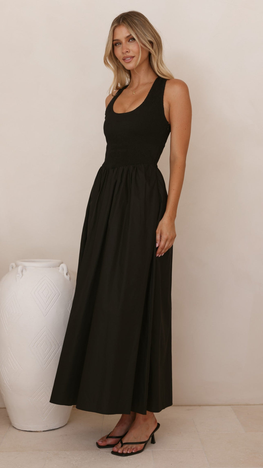 Maia Maxi Dress - Black