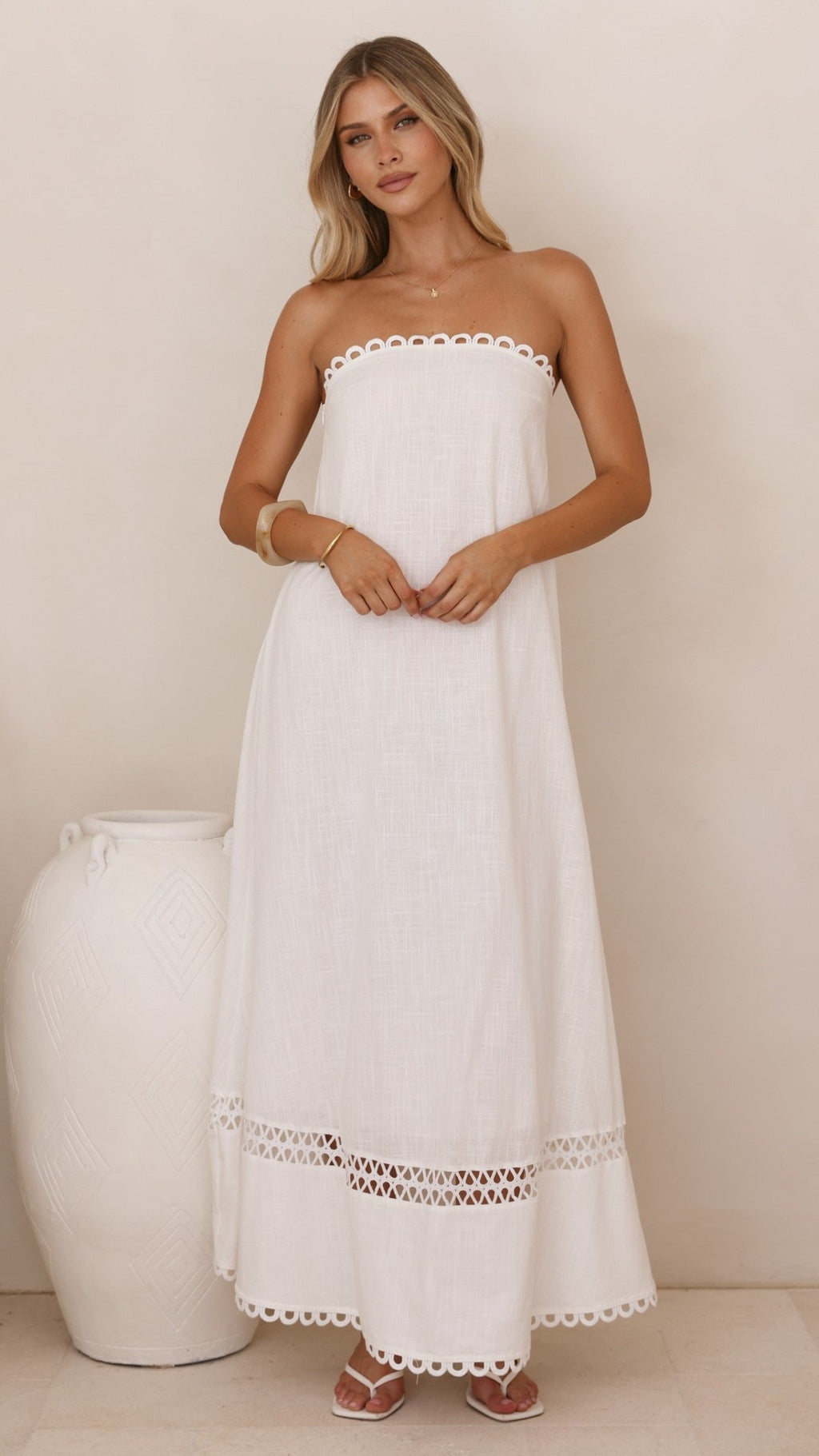 Sandra Maxi Dress - White