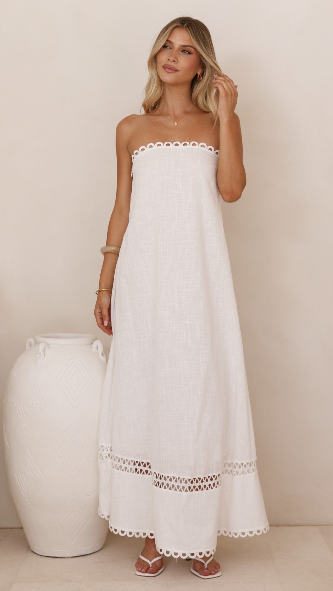 Sandra Maxi Dress - White