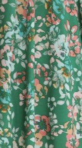 Sahirah Mini Dress - Green Floral