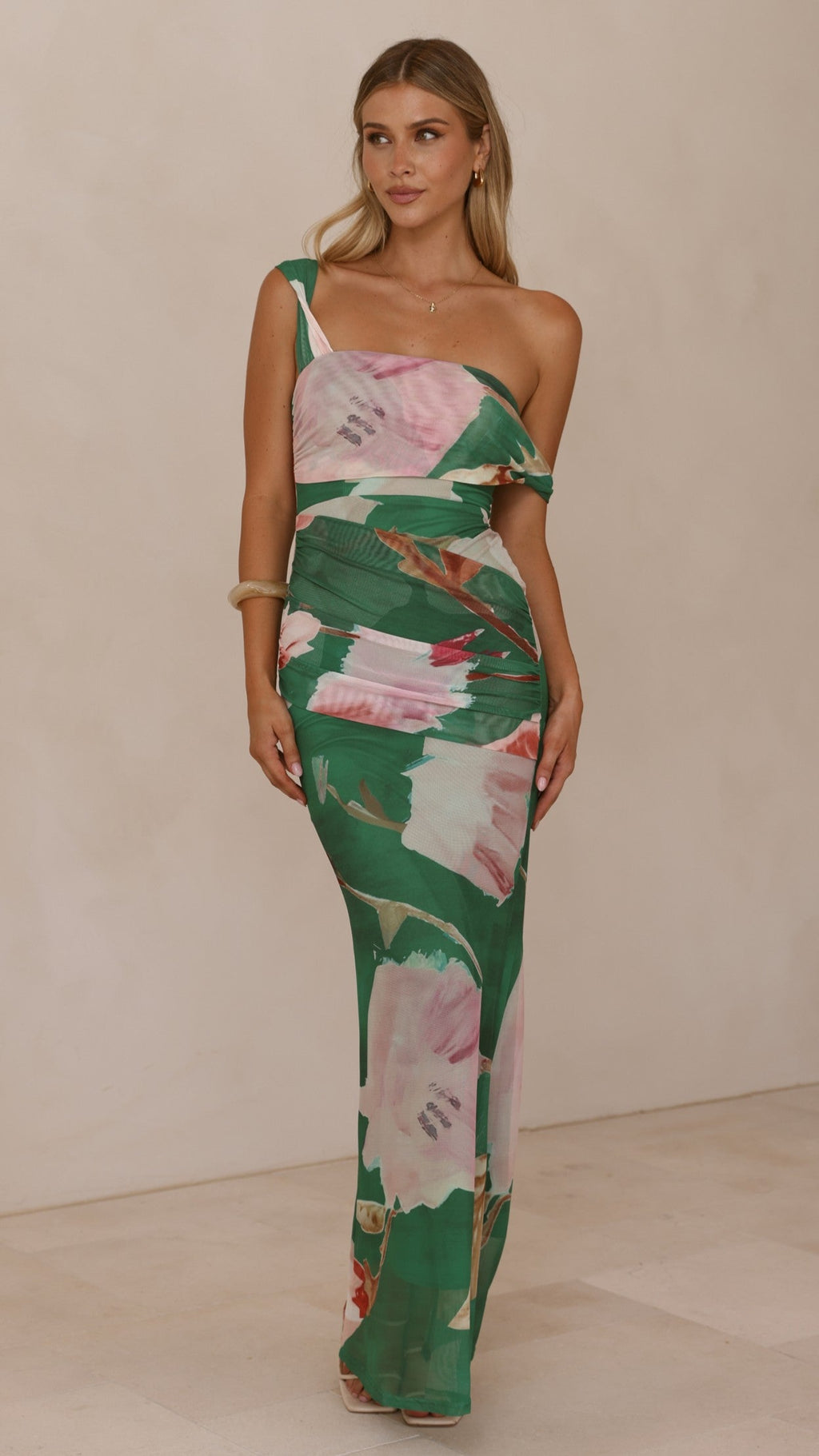 Lena Maxi Dress - Green Floral