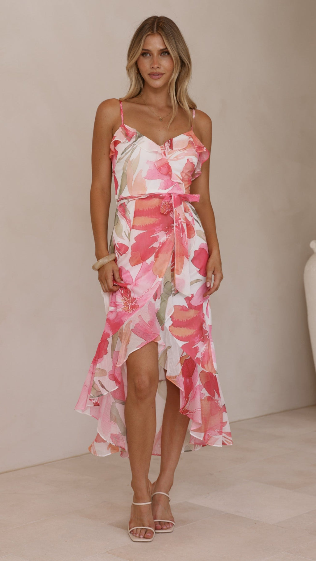 Skyla Maxi Dress - Pink Floral