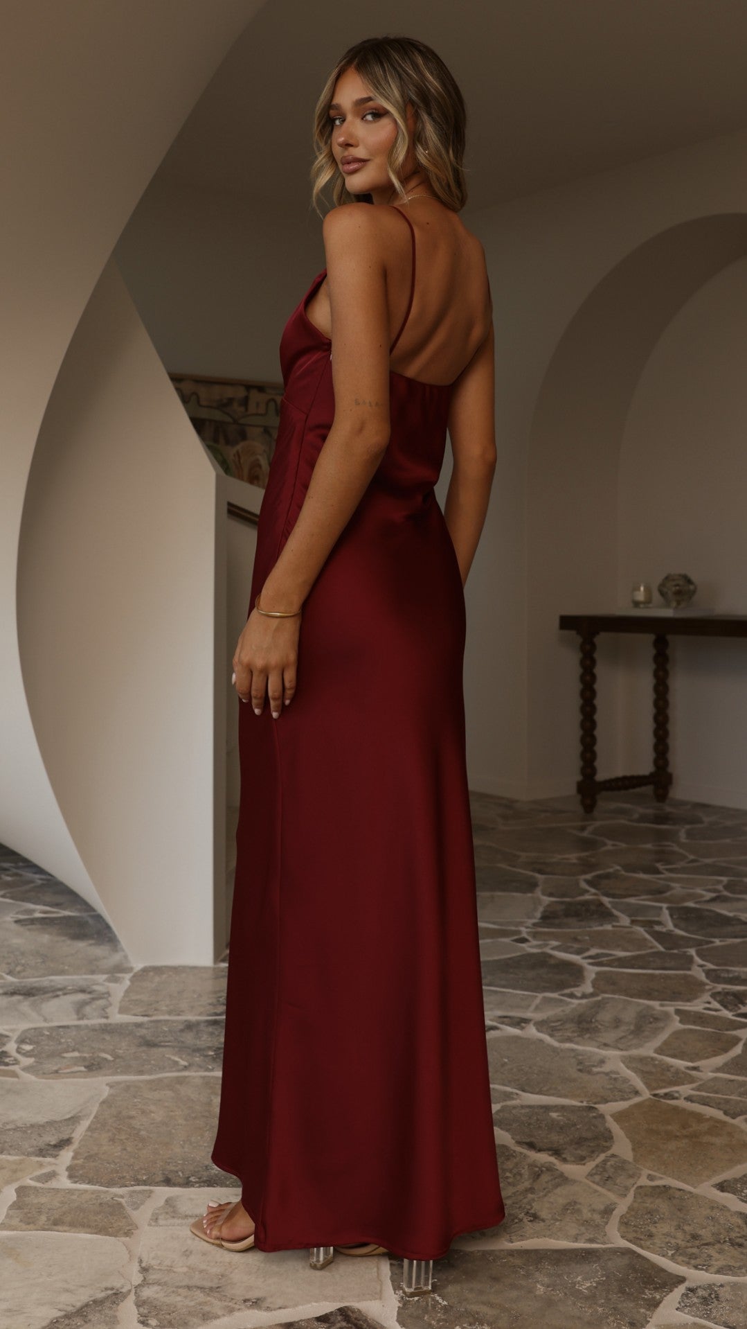 Ziah Maxi Dress - Wine