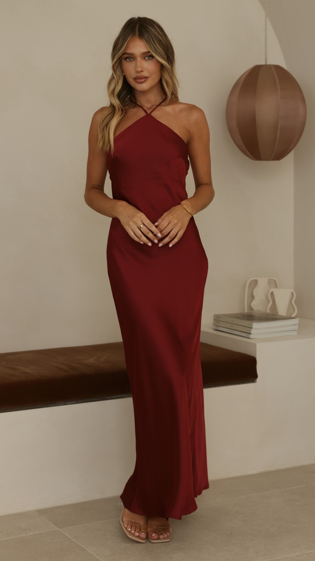 Chiara Maxi Dress - Wine