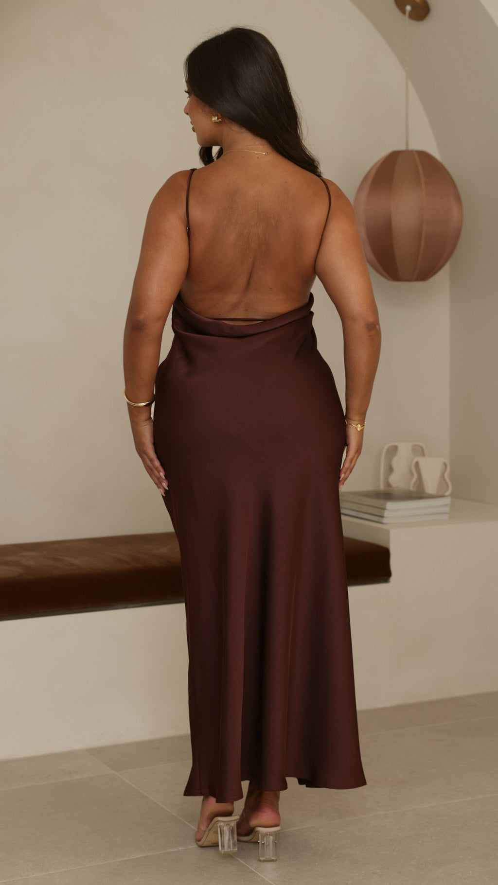 Sia Maxi Dress - Chocolate