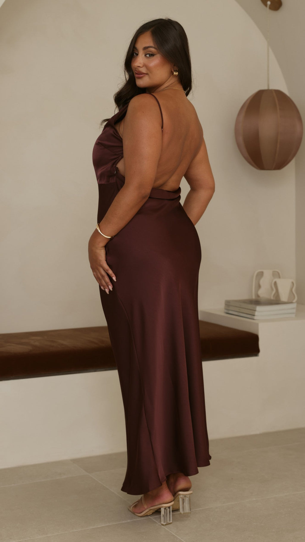 Sia Maxi Dress - Chocolate
