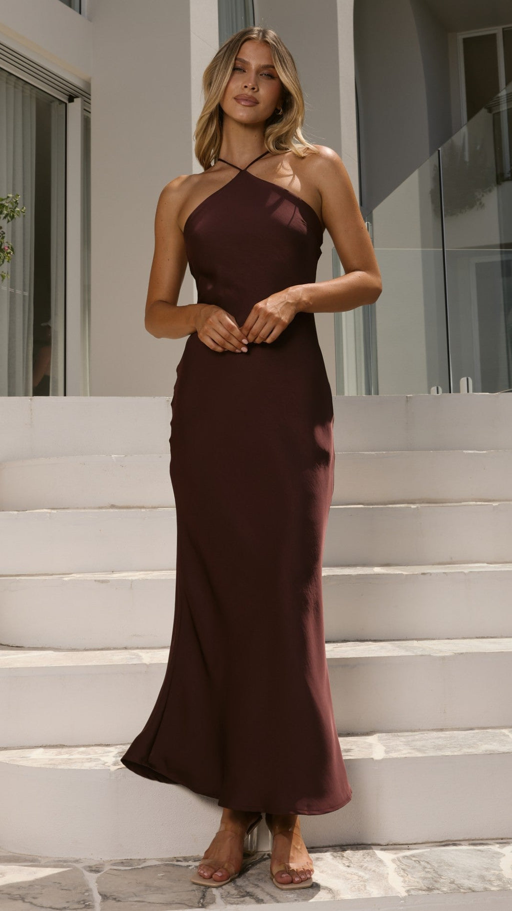 Chiara Maxi Dress - Chocolate