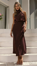 Esther Maxi Dress - Chocolate
