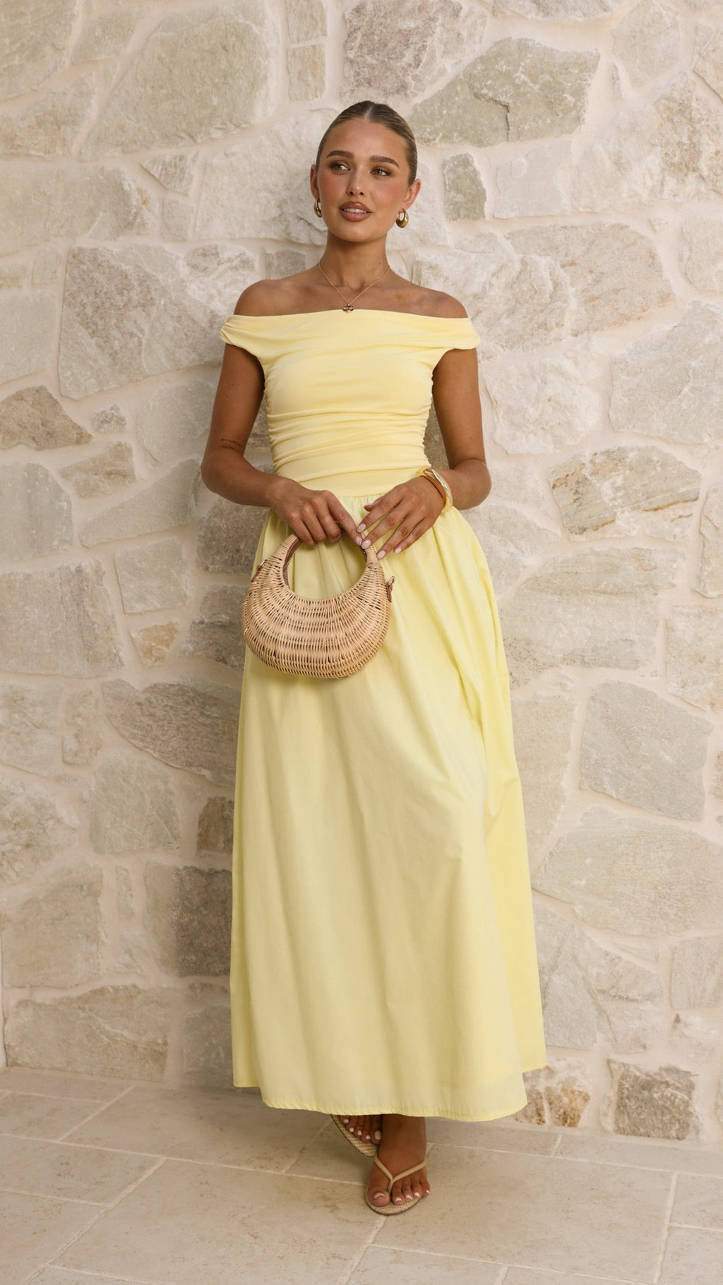Immy Midi Dress - Yellow