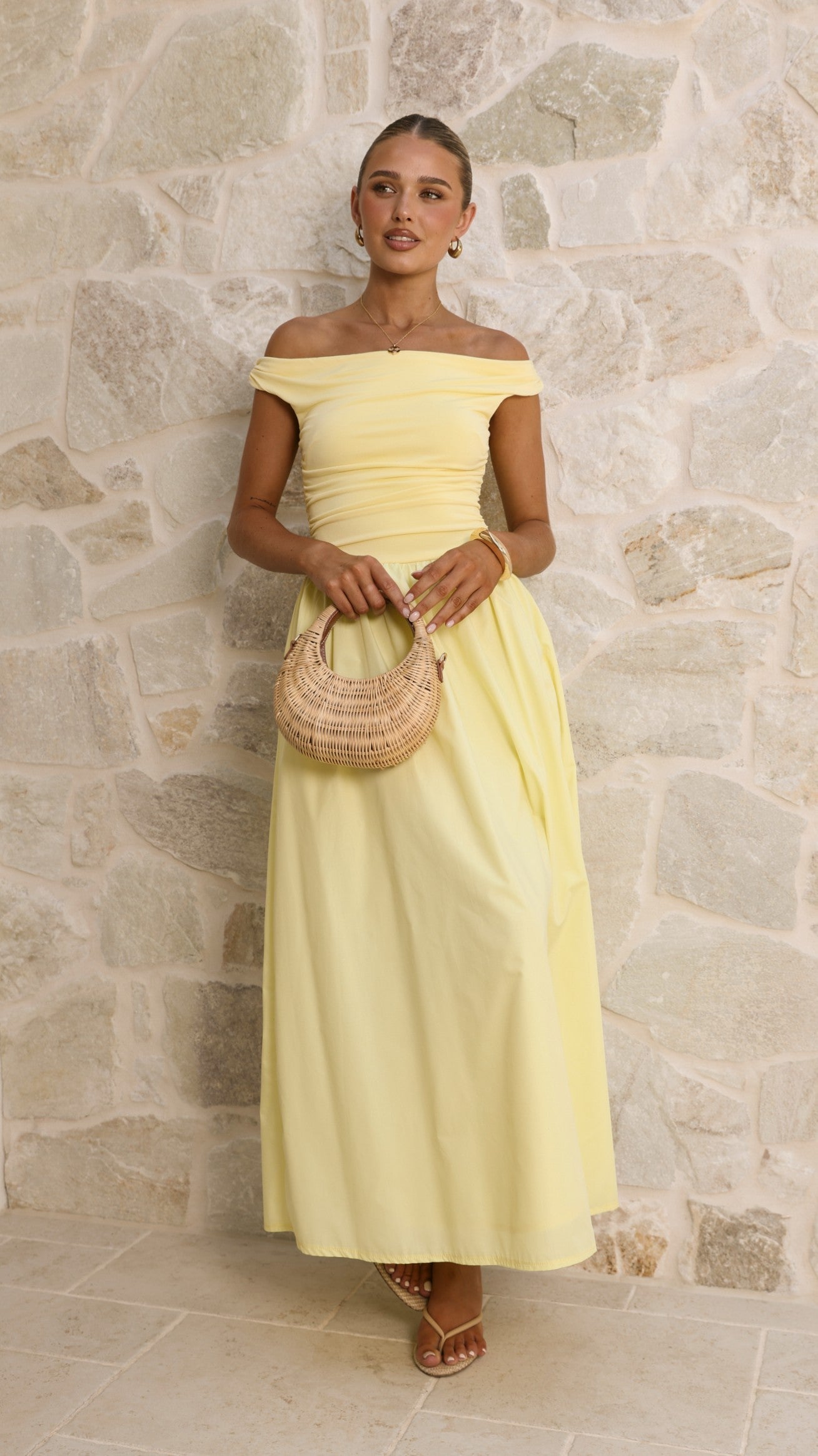 Immy Midi Dress - Yellow