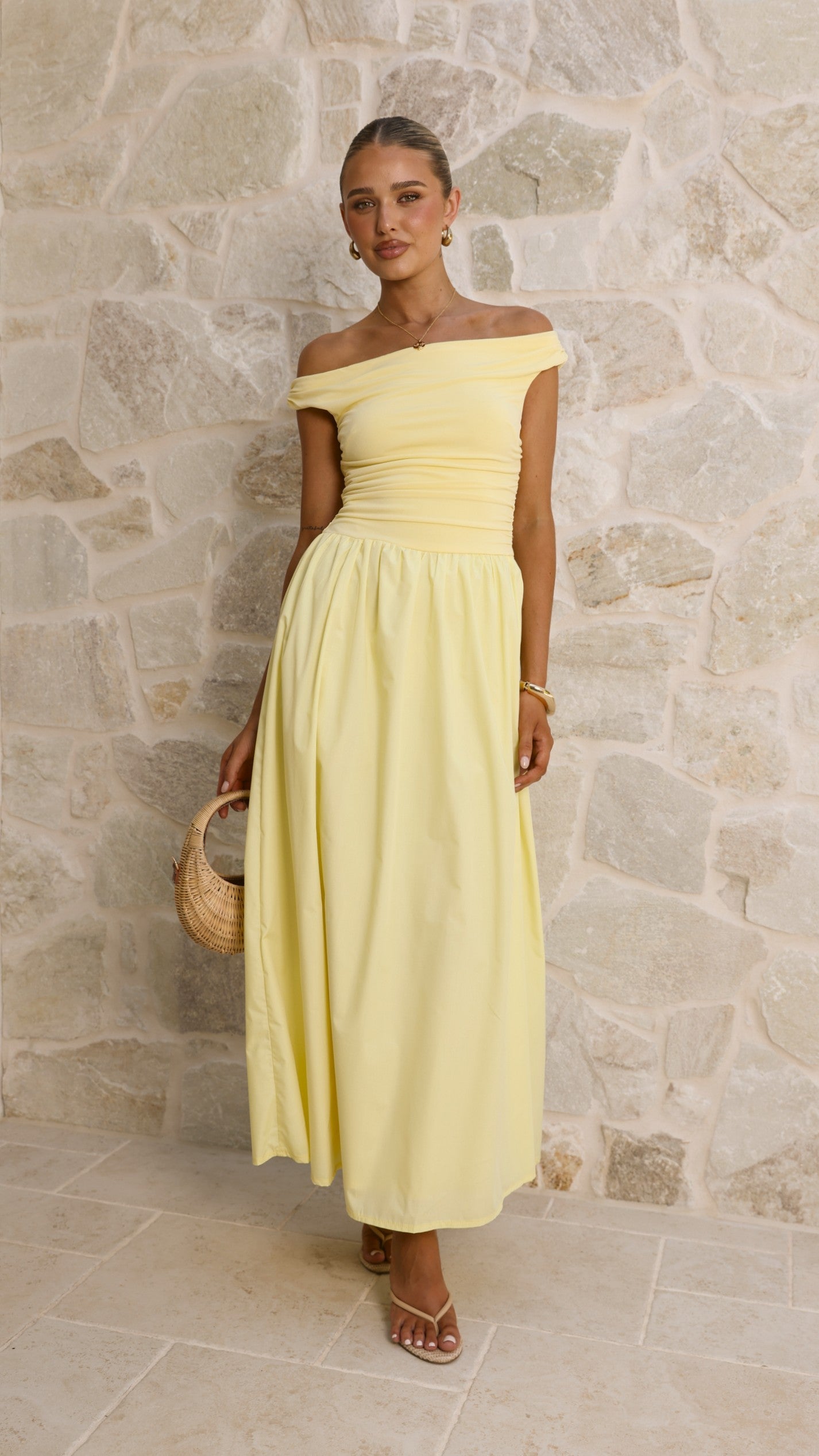 Immy Midi Dress - Yellow