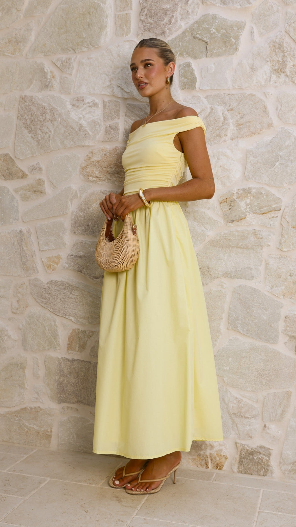 Immy Midi Dress - Yellow
