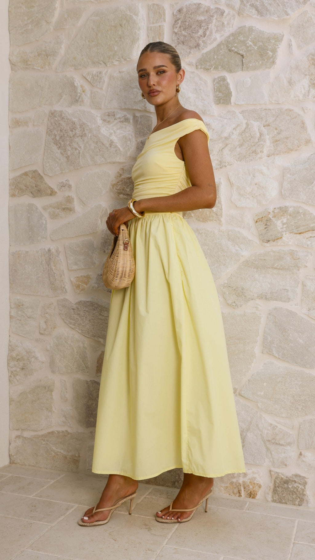 Immy Midi Dress - Yellow