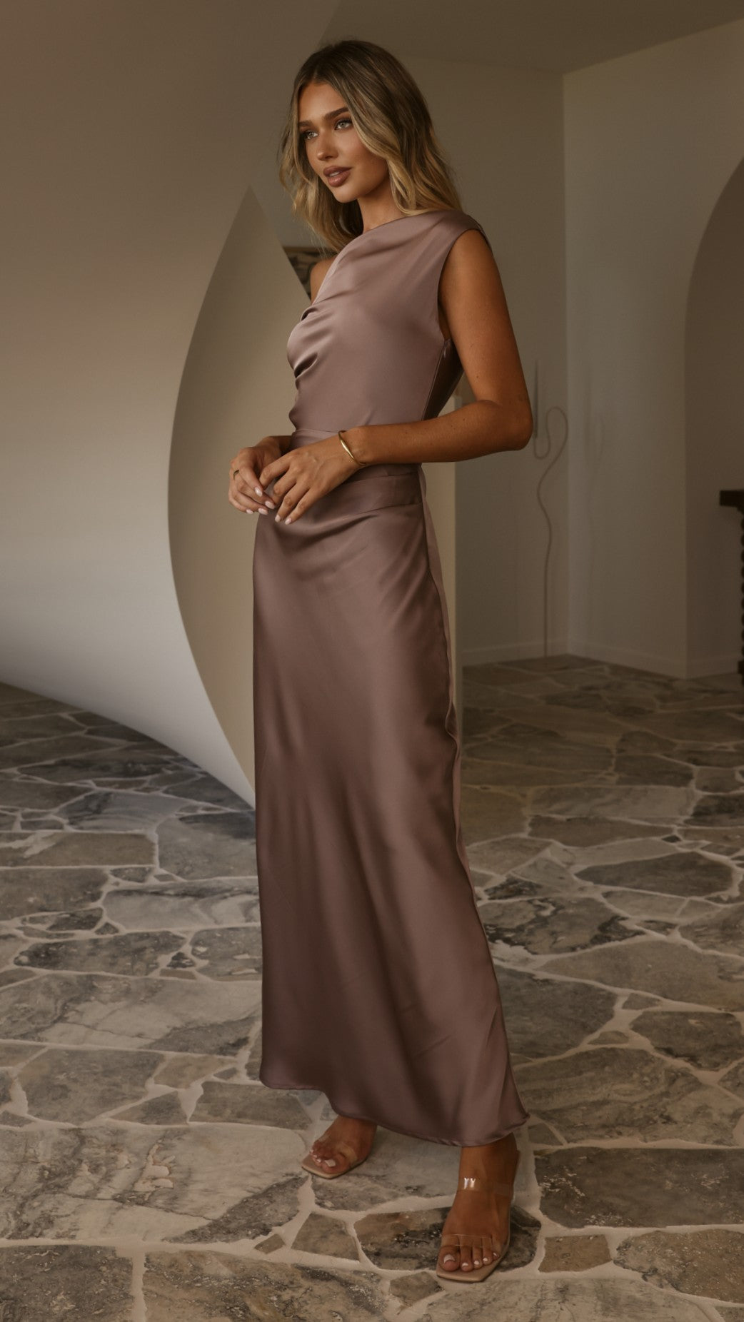 Gigi Maxi Dress - Mushroom