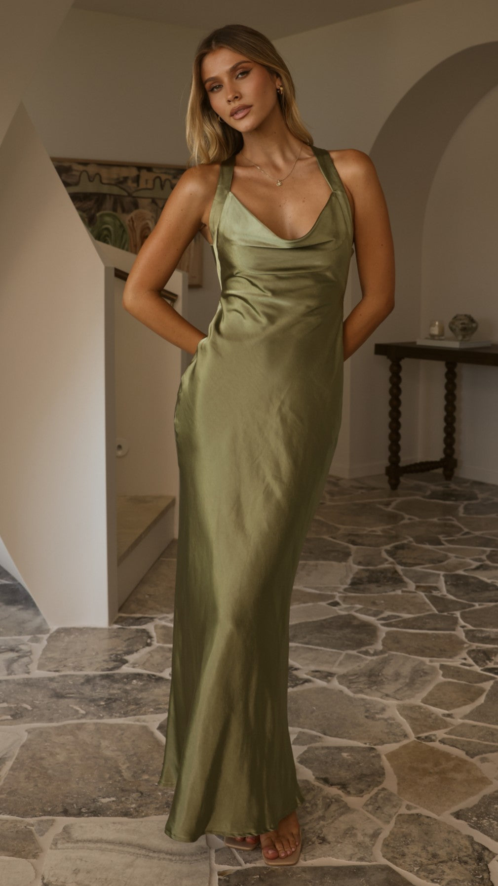 Eva Maxi Dress - Olive