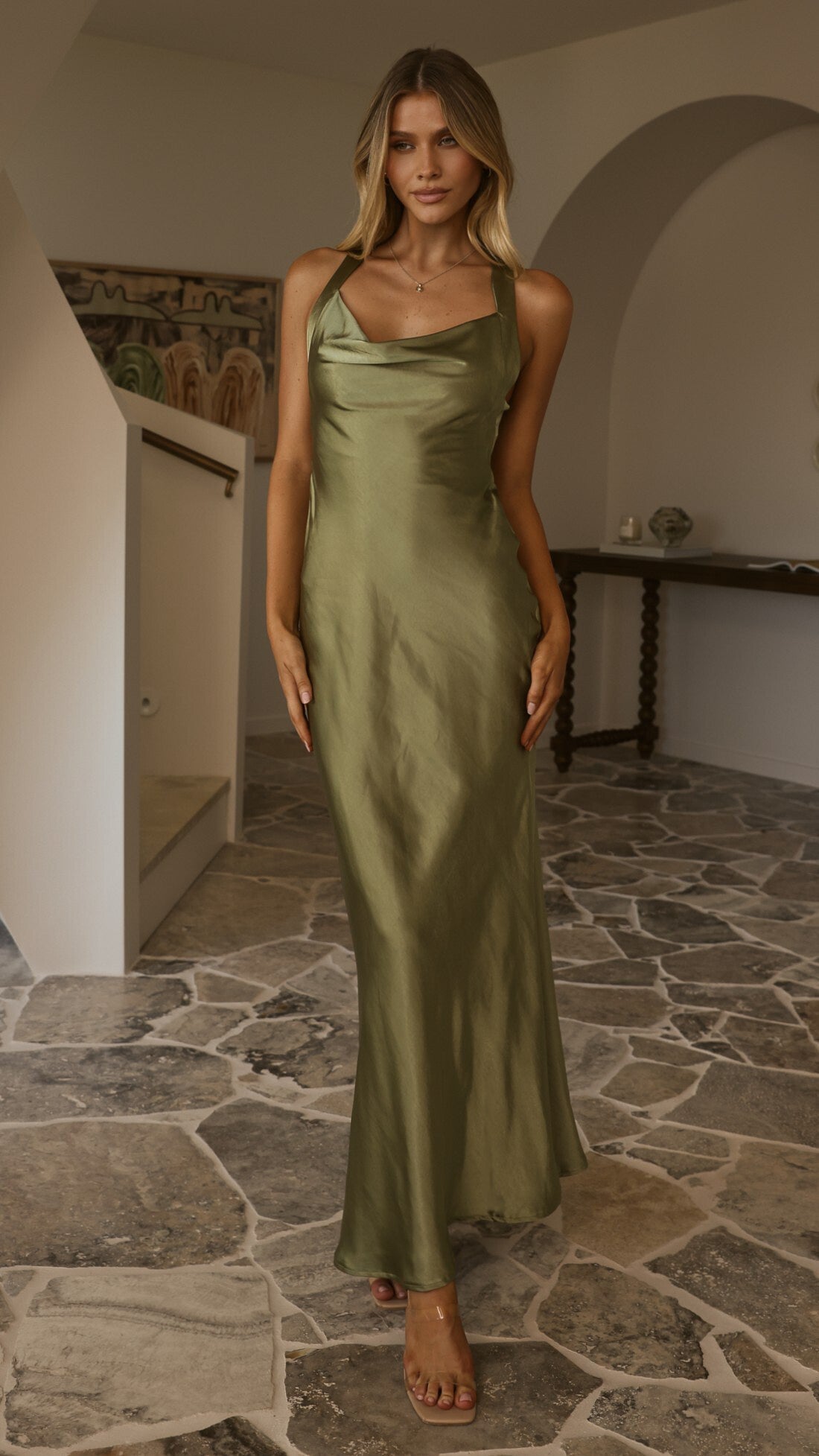 Eva Maxi Dress - Olive