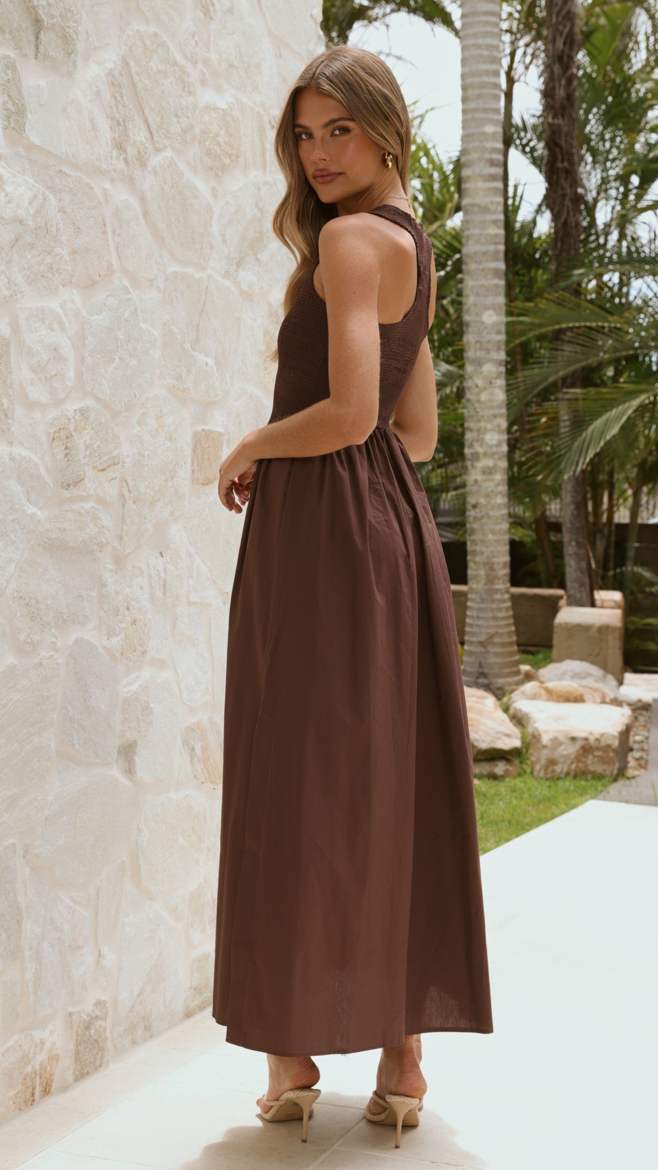 Amira Maxi Dress - Chocolate
