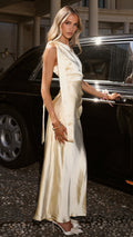 Halle One Shoulder Maxi Dress - Yellow