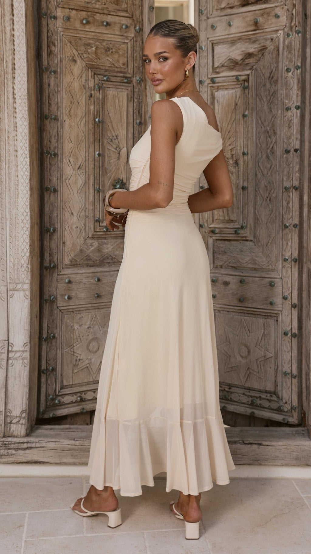 Sareiah Maxi Dress - Cream