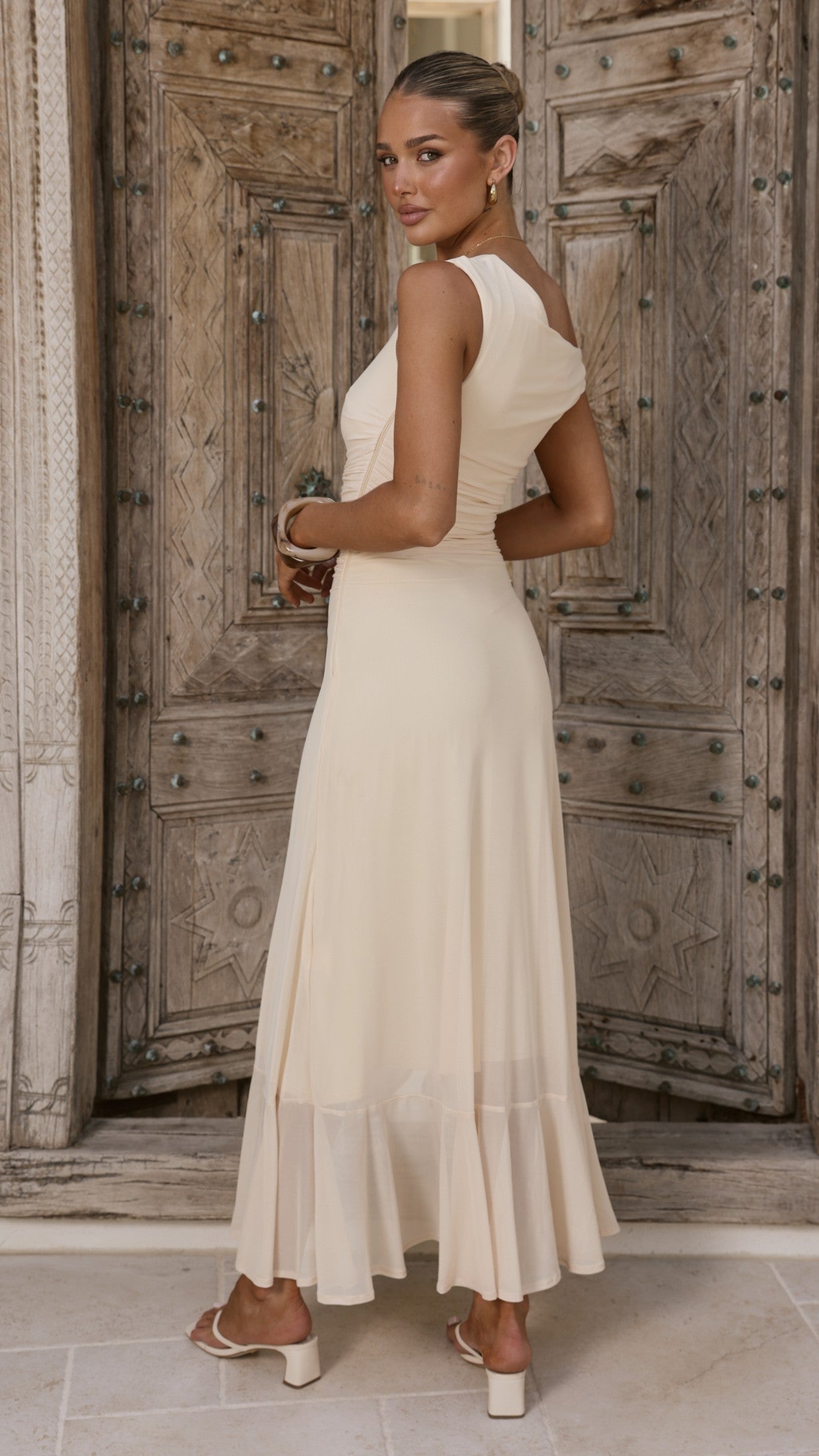Sareiah Maxi Dress - Cream