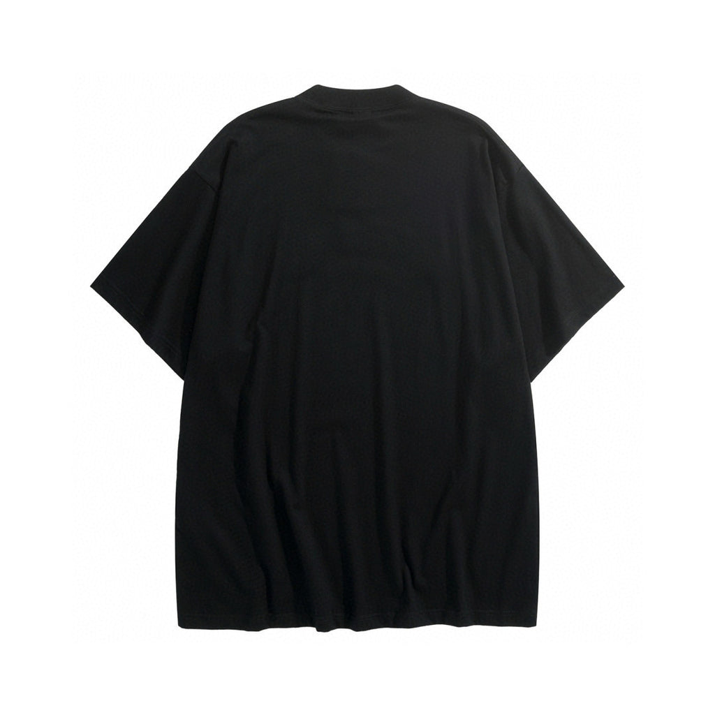 Balenciaga Men's Summer Letter Print Round Neck Cotton Short Sleeve T-Shirt #77246