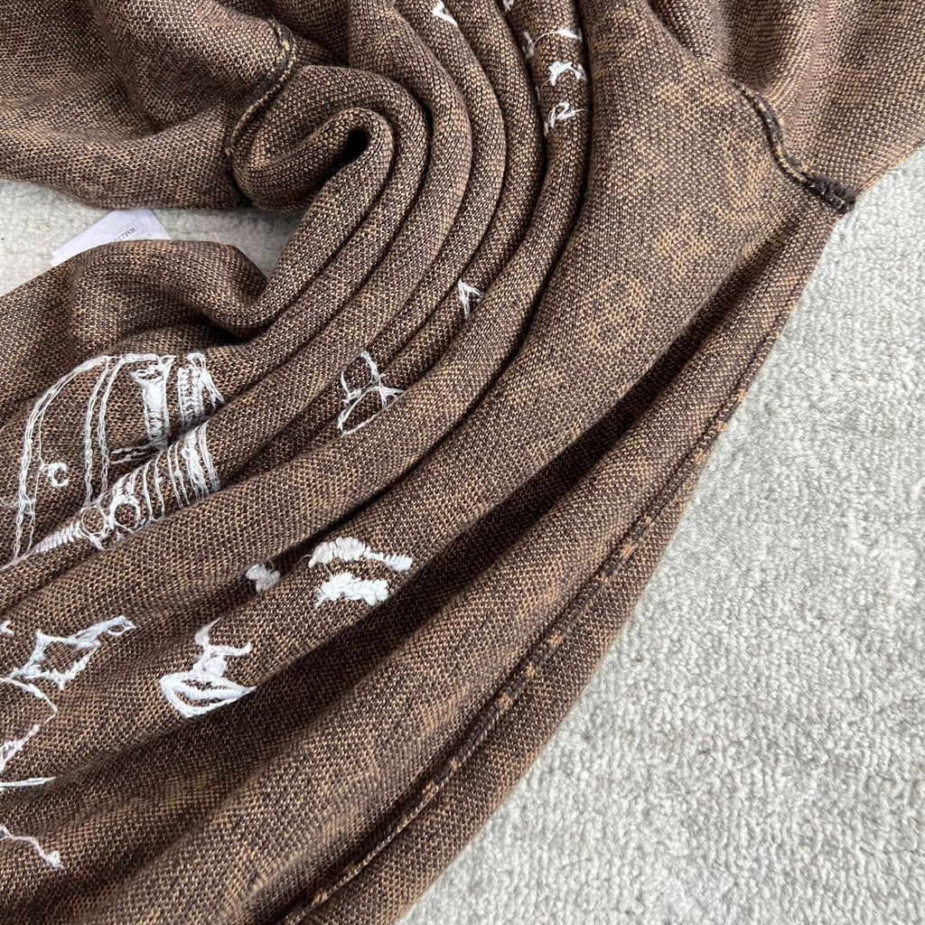 Louis Vuitton Embroidered Pattern Crew Neck Sweater Pullover #96167
