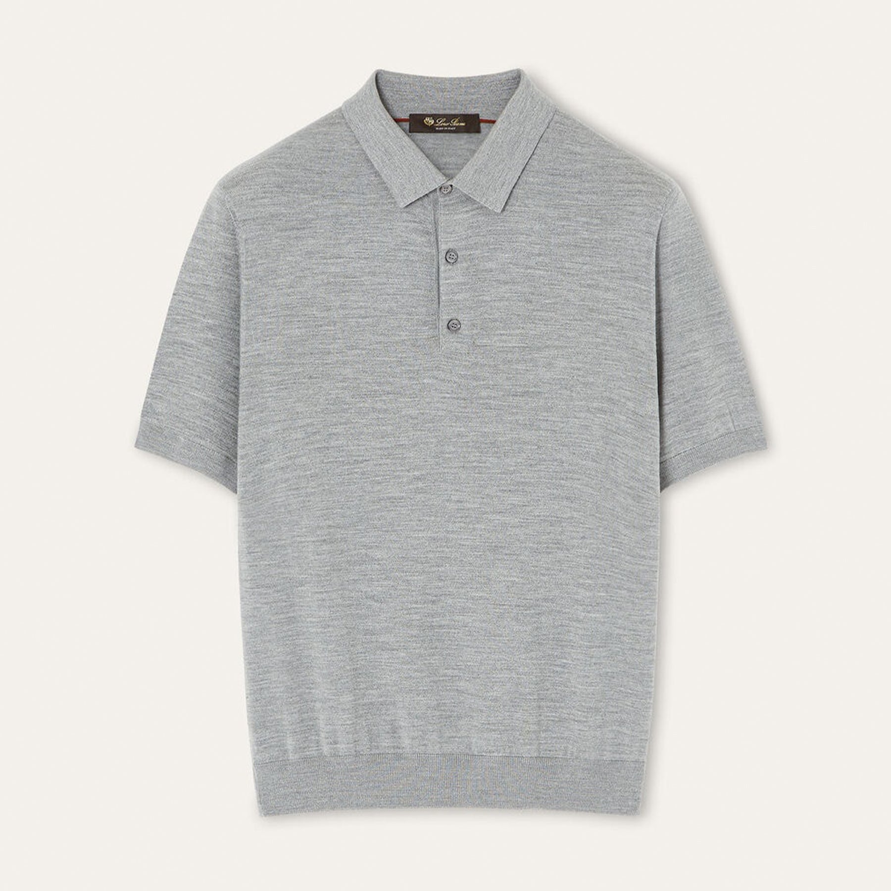 Loro Piana Men's Polo Shirt Solid Color Lapel Button Straight Knit T-shirt Fashion Casual Trend Comfortable T-shirt Ngvp #2416