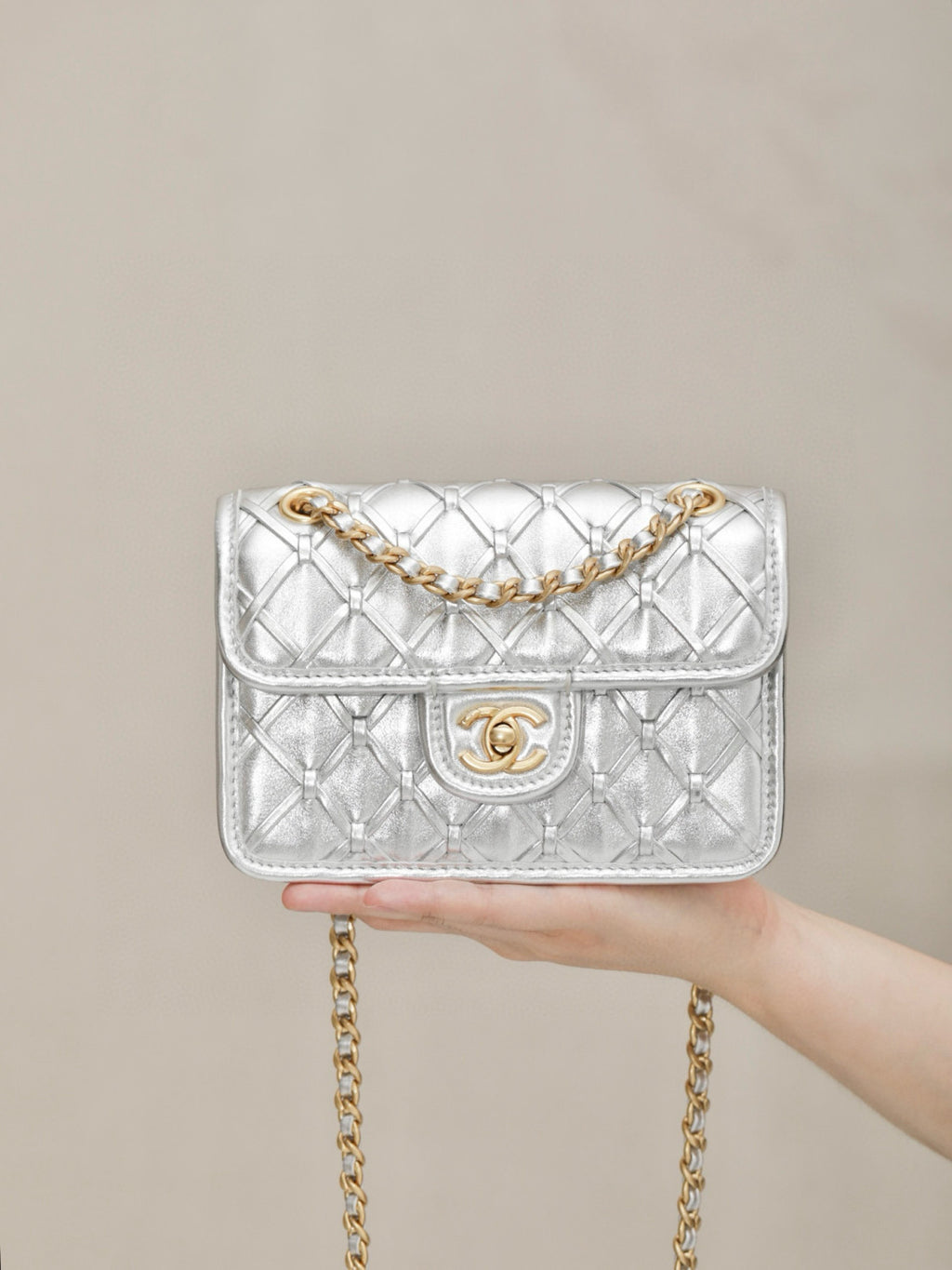Chanel Metallic Braid Mini Shoulder Bag #317579